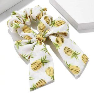 2 in 1 Scrunchie Bow Ribbon Scarf Hairbow